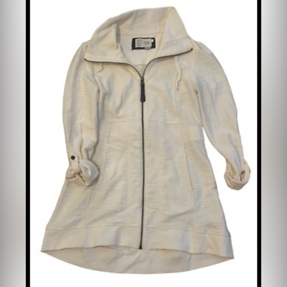 Anthropologie Jackets & Blazers - Anthropologie Saturday Sunday Quinn Textured Ivory Zip Sweater Jacket xSmall